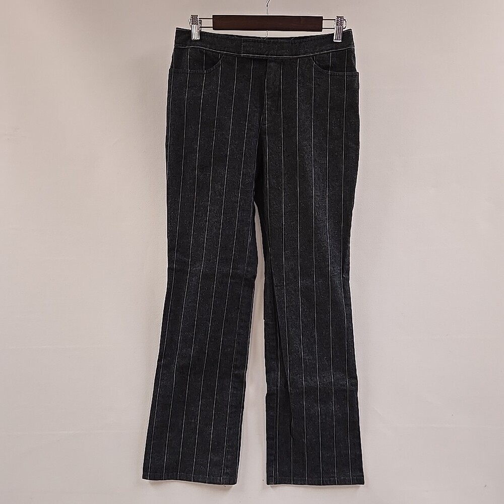 Dockers Stretch Dress Pant Womens Size 4 Black Striped